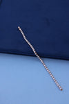 Elegant Lab-Grown Diamond Tennis Bracelet – Timeless Sparkle in Rose Gold