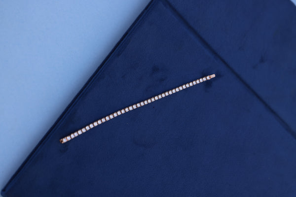 Elegant Lab-Grown Diamond Tennis Bracelet – Timeless Sparkle in Rose Gold