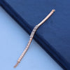 Modern Geometric Lab-Grown Diamond Luxury Bracelet – Rose Gold Luxury