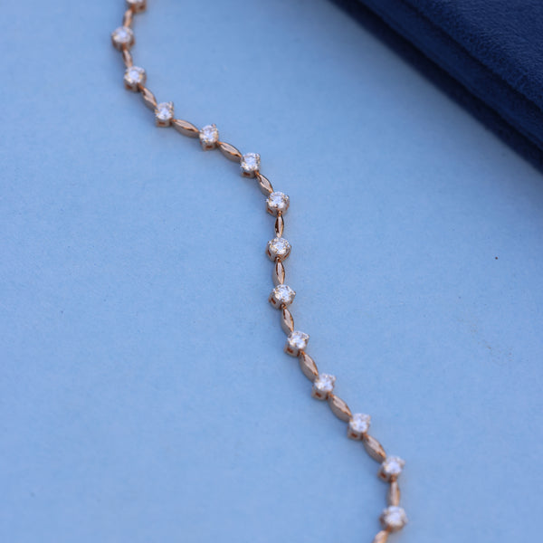 Elegant Rose Gold Tennis Bracelet with Lab-Grown Diamonds – Luxe & Ethical Sparkle