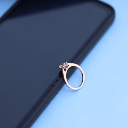 Stunning Lab-Grown Diamond Solitaire Engagement Ring