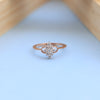 Elegant Rose Gold Lab-Grown Diamond Ladies Ring – Vintage Cluster Design