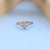 Elegant Rose Gold Lab-Grown Diamond Ladies Ring – Vintage Cluster Design