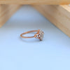 Elegant Rose Gold Lab-Grown Diamond Ladies Ring – Vintage Cluster Design