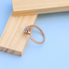 Elegant Rose Gold Lab-Grown Diamond Ladies Ring – Vintage Cluster Design