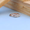 Elegant Rose Gold Ladies Ring with Lab-Grown Diamond Cluster – Marquise Style