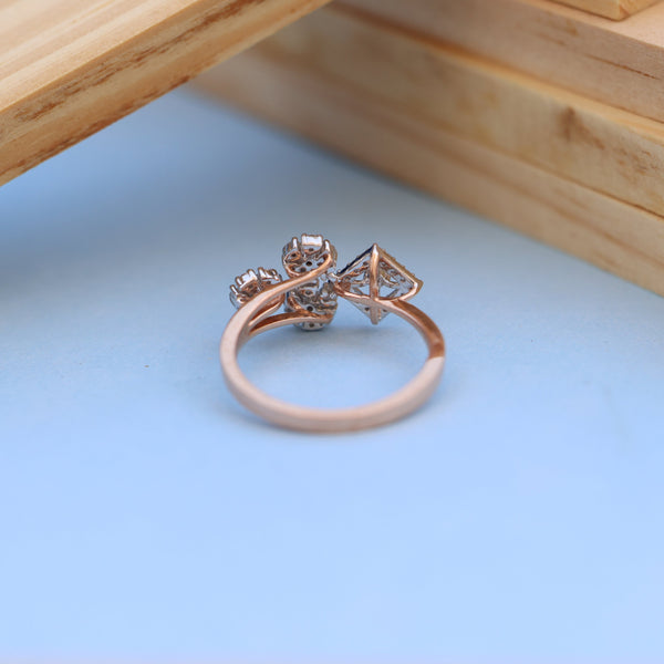 Stunning Lab-Grown Diamond Floral Ladies Ring