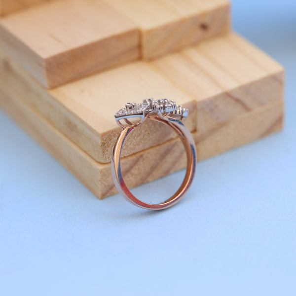 Stunning Lab-Grown Diamond Floral Ladies Ring