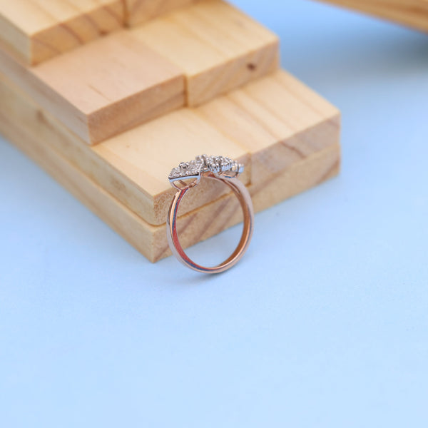 Stunning Lab-Grown Diamond Floral Ladies Ring