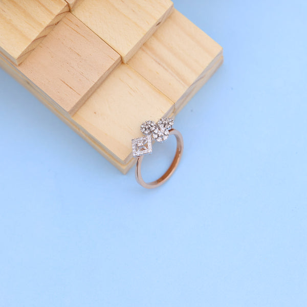 Stunning Lab-Grown Diamond Floral Ladies Ring