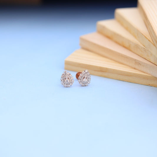 Stunning Teardrop Earrings with Lab-Grown Diamonds