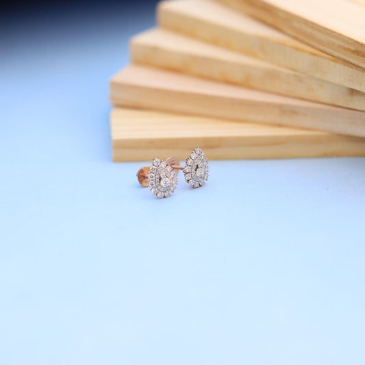 Stunning Teardrop Earrings with Lab-Grown Diamonds
