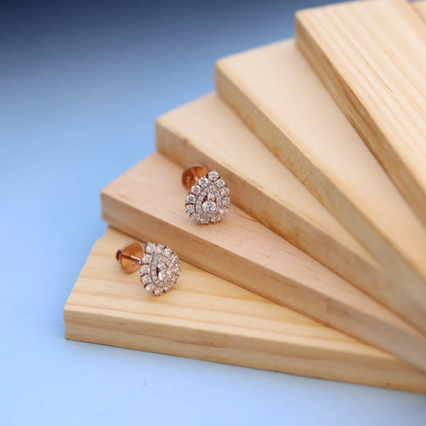 Stunning Teardrop Earrings with Lab-Grown Diamonds