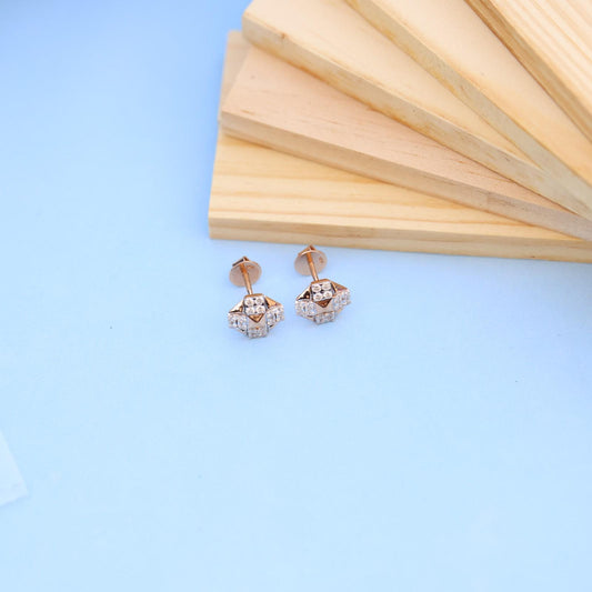 Elegant Geometric Lab-Grown Diamond Earrings