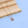Nakrani Gold Elegant Rose Gold Necklace with American Diamonds