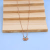 Nakrani Gold Elegant Rose Gold Necklace with American Diamonds