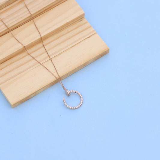 Exquisite Rose Gold chain with Lab-Grown Diamond Pendant