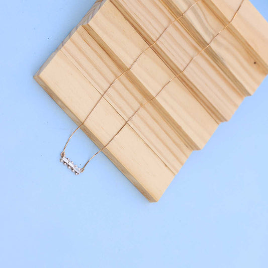 Elegant Gold Necklace with Lab-Grown Diamonds