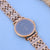 Titan Men watch 18ct Rose Gold Bracelet with American Diamonds | Black Dial