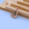 Shree Ram Religious Men Pendant with American Diamonds – Rose Gold Finish