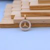 Luxury-Inspired Mercedes symbol menPendant with American Diamonds