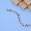 Geometric Triangle Ladies Bracelet with American Diamonds – Modern Elegance