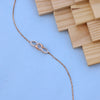 Rose Gold Chain Bracelet with Interlocking Links & Lab-Grown Diamonds – Ethical Luxury with Timeless Charm