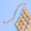 18kt Rose Gold Cuban Bracelet with American Diamond Luxury Designer Jewelry