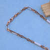 Luxury 18kt Rose Gold Light Weight Chainwith White Accents – Elegant