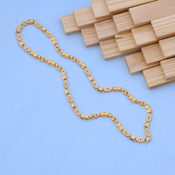 22KT 916 Yellow Gold Chain Necklace – Elegant Traditional Design – Authentic
