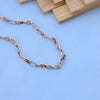 Elegant 18K Rose Gold Chain Necklace – Modern Link Design