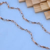 Elegant 18K Rose Gold Chain Necklace – Modern Link Design