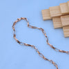 Elegant 18K Rose Gold Chain Necklace – Modern Link Design
