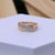 Tunning Men's Rose Gold Moissanite Ring – Elegant Link Design