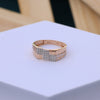 Tunning Men's Rose Gold Moissanite Ring – Elegant Link Design
