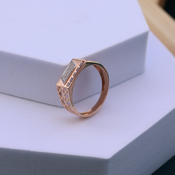 Moissanite Men's Rose GoldRing
