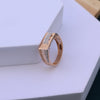 Luxurious Designer Men's Ring | Rose Gold Finish | Moissanite Diamond