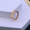 Luxurious Designer Men's Ring | Rose Gold Finish | Moissanite Diamond