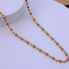 Gold Tulsi Mala with Gold-Toned Beads