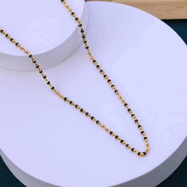 Gold Tulsi Mala with Gold-Toned Beads