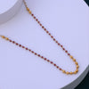 Gold Necklace –Elegant Red Bead Traditional Jewelry