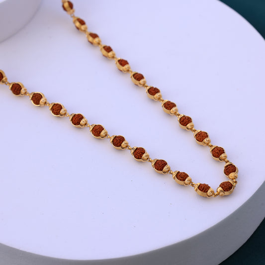 Rudraksha Gold Mala