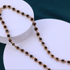Rudraksha Para Mala with American Diamond Accents - Men gold rudraksha mala