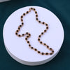 Rudraksha Para Mala with American Diamond Accents - Men gold rudraksha mala