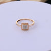 Square Halo American Diamond Ring