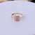 Square Halo American Diamond Ring