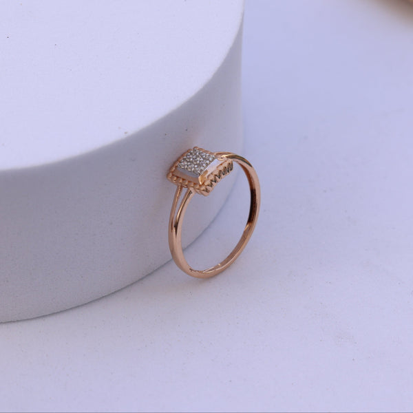 Square Halo American Diamond Ring