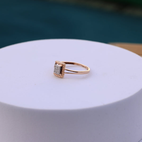 Square Halo American Diamond Ring