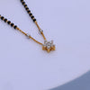 Gold Mangalsutra with American Diamond Pendant