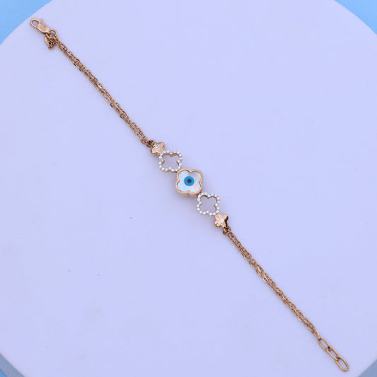 Evil Eye Bracelet with American Diamonds